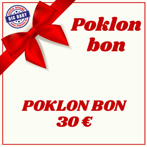 Poklon bon 30 eura | Big Baby trgovina dječjom opremom